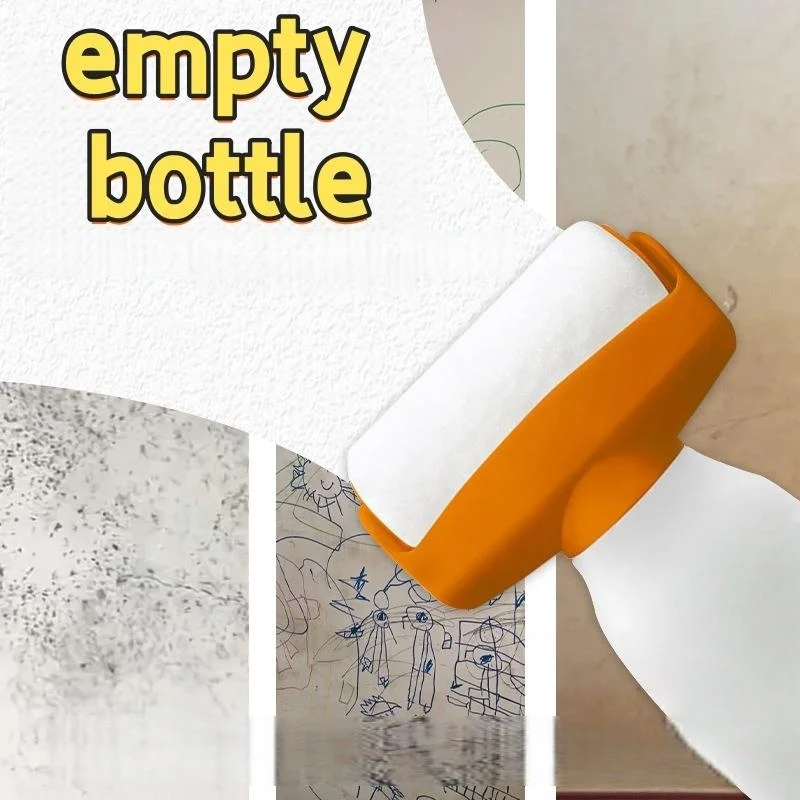 ●1Pcs Wall Repair And Touch-Up Tool Reusable 350ml Paint Roller Brush Water Based Latex Paint Plastic Bottle DIY Accessories