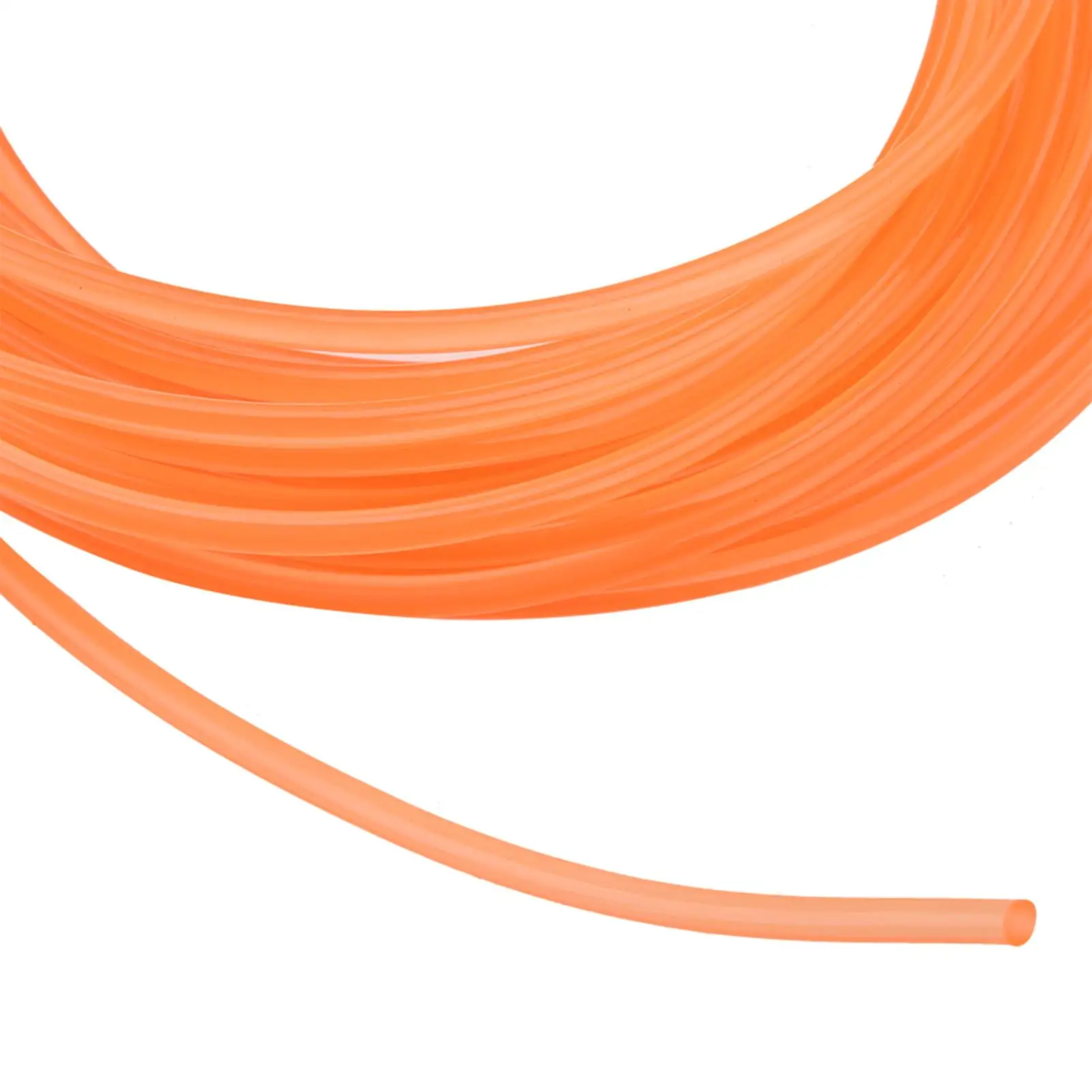 Orange Smooth Polyurethane Round Belt 5mm Diameter 10m Length for drive Transmission Applications