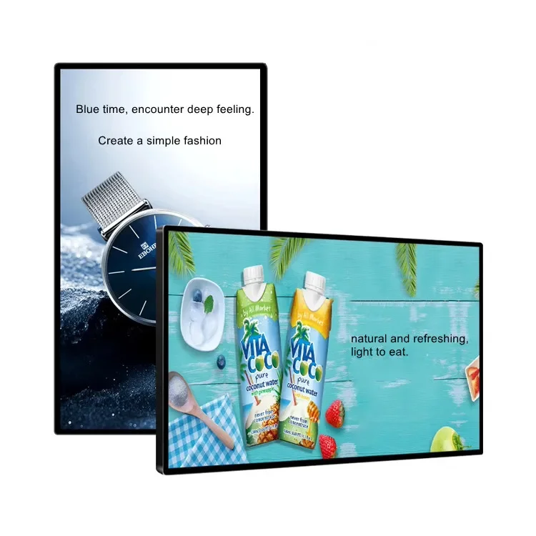 

Ultra Wide Monitor 43 49 55 Inch Ips Touch Screen Floor Standing Wall Mount Advertising Player Digital Signage and Displays