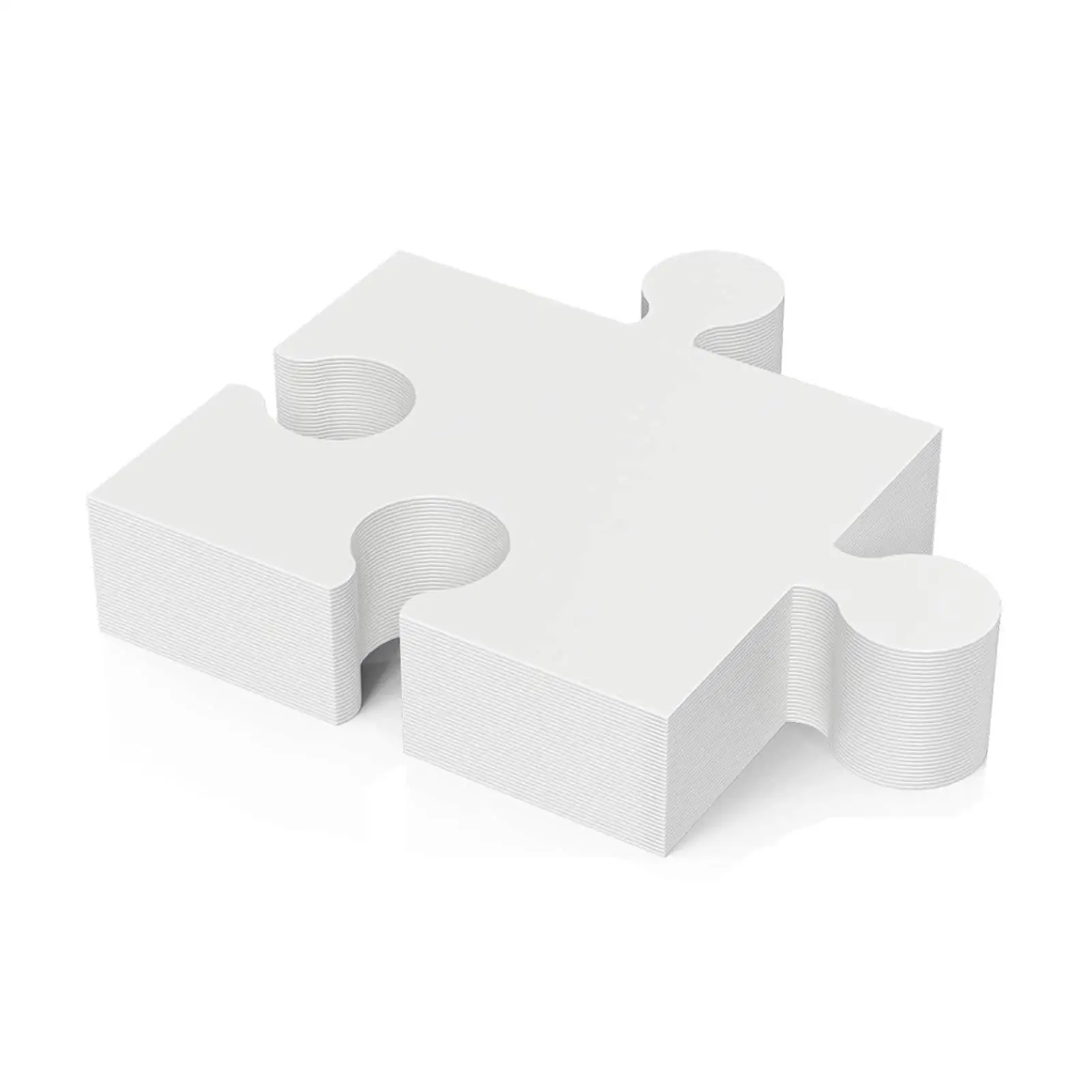 白い空白の描画パズル、段ボール製のカスタムアートジグソーセッ - Puzzle Blank White のレビューと価格