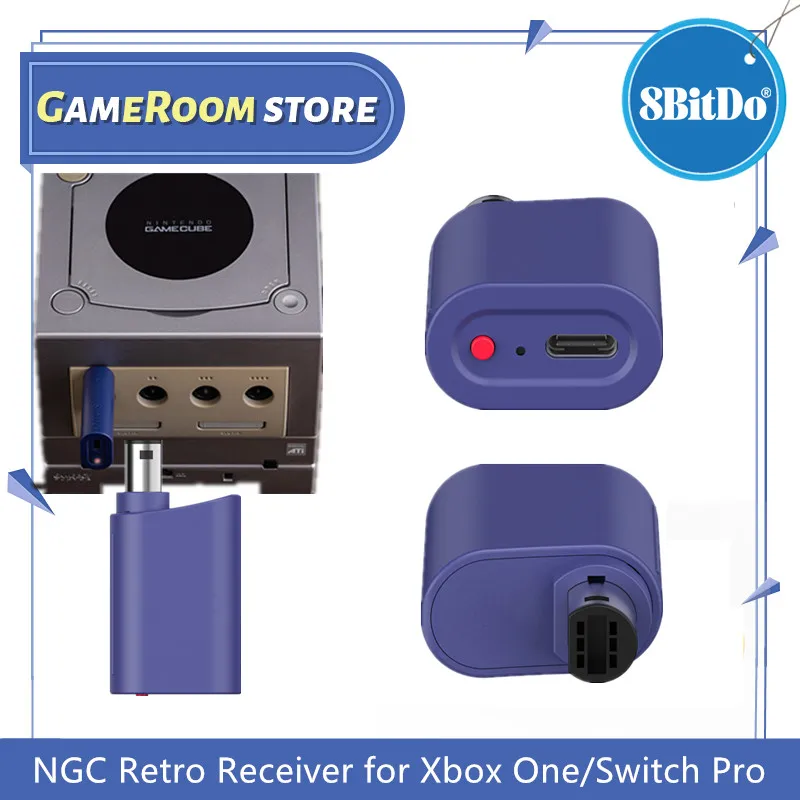 8Bitdo NGC Retro Receiver 83GB Wireless For Xbox One, Series Switch Pro and Wii U Pro，PC Windows Game Controller Accessories
