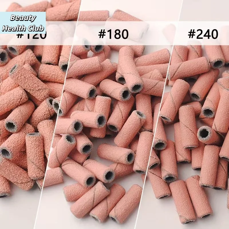 【3.1mm 80pcs Mini Nail Sanding Bands Electric Machine Nail Drill Bits Acrylic Polish Remover Files Nails Accessory Tool】