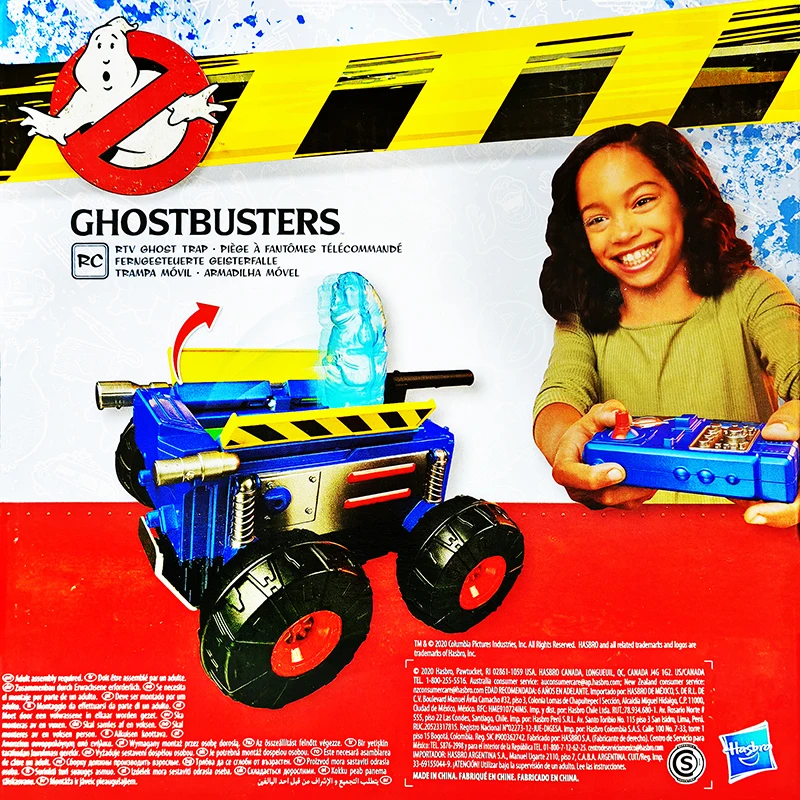 Genuine Hasbro Anime Ghost Hunting Ghost-busters Tank Electric Remote Control Car Model Doll Toys Collect Ornaments Gifts