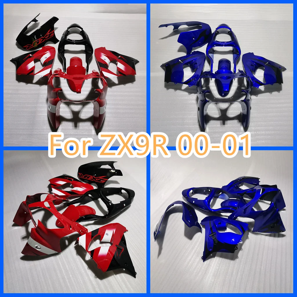 Customize New ABS Plastic Fairing Kit for Kawasaki ZX 9R 00 01 ZX-9R 2000 2001 ZX9R Road Racing Body Repair Aftermarket Parts