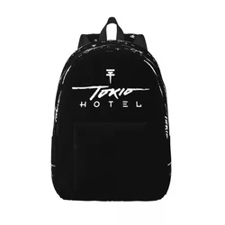 Tokio Hotel BillKaulitz Teenage Backpack with Pocket High for School Work Travel Rock Daypack for Men Women Laptop Canvas Bags