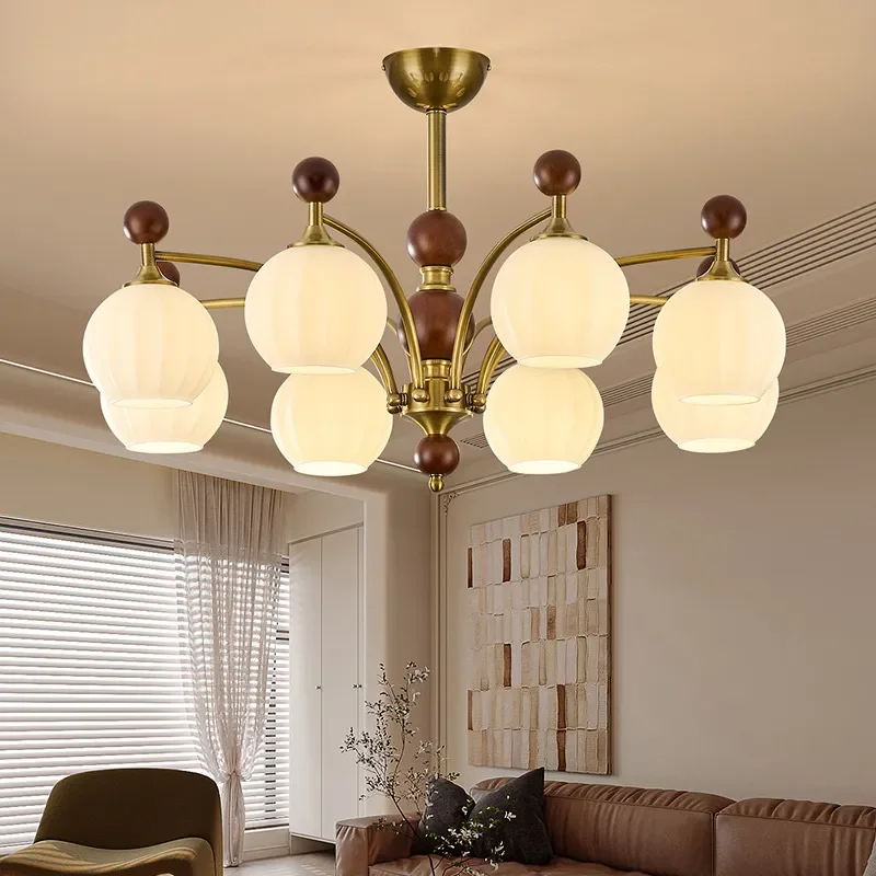 for 2026 New High End Atmospheric Living Room Bedroom Chandelier American Retro Study Light Medium Antique Dining Room