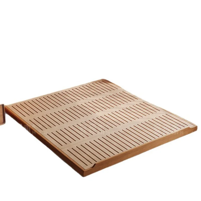 

Cherry wood all solid wood without bedside master row skeleton bed