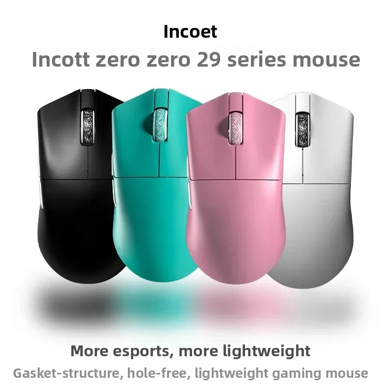 Incott 029 Tri Mode Wireless Gaming Mouse Bluetooth 5.0 Light Weight Ergonomic E-sports Mouse Rechargeable Portable pc Gift