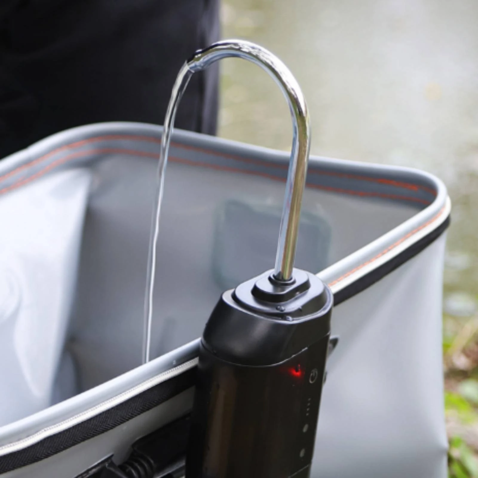 Portable Fishing Water Pump with Air Stone Rechargeable USB LED Night Light Oxygenation for Carp Keep Alive