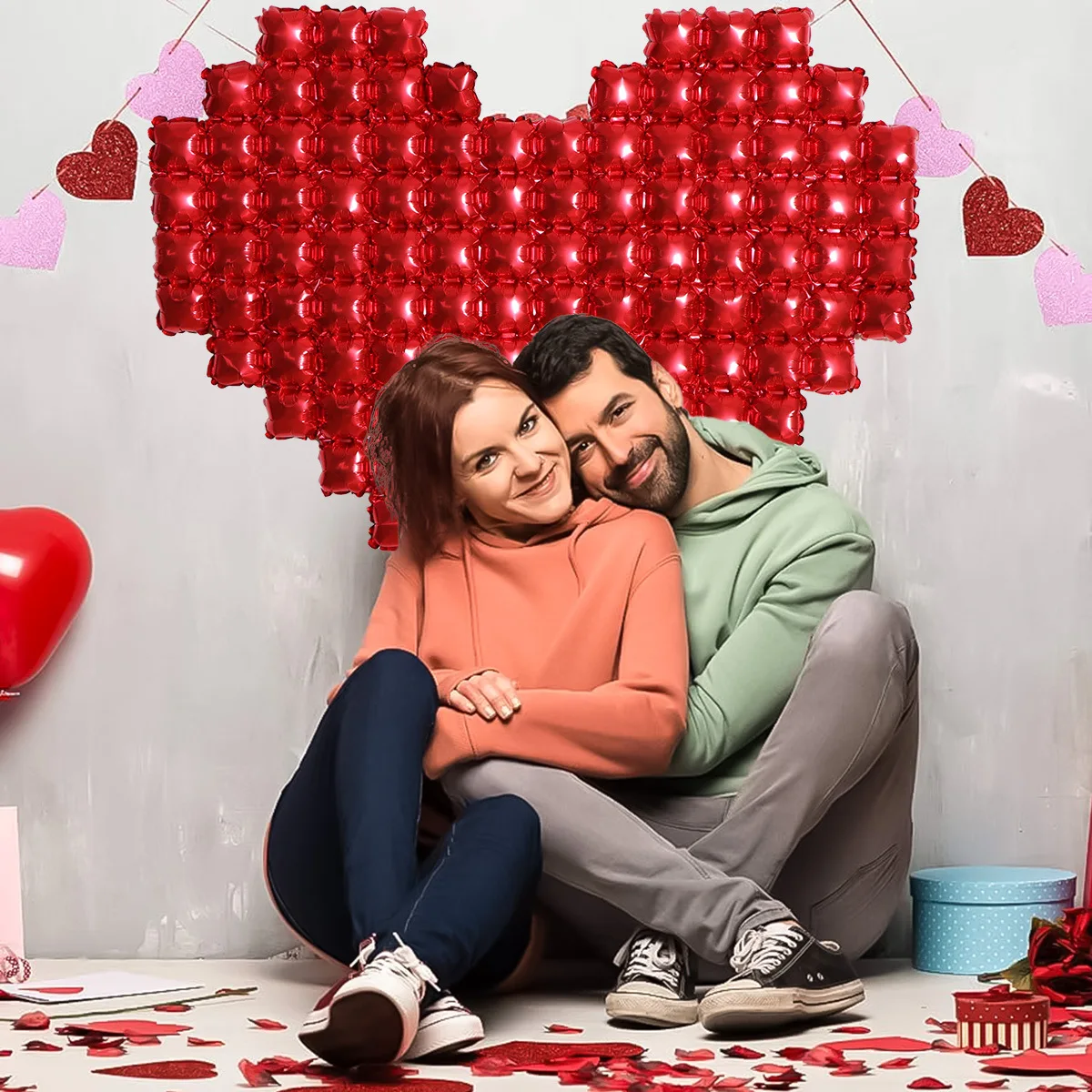 Grote rode hart folie liefde b - Wedding Supply Shops recensie en prijs