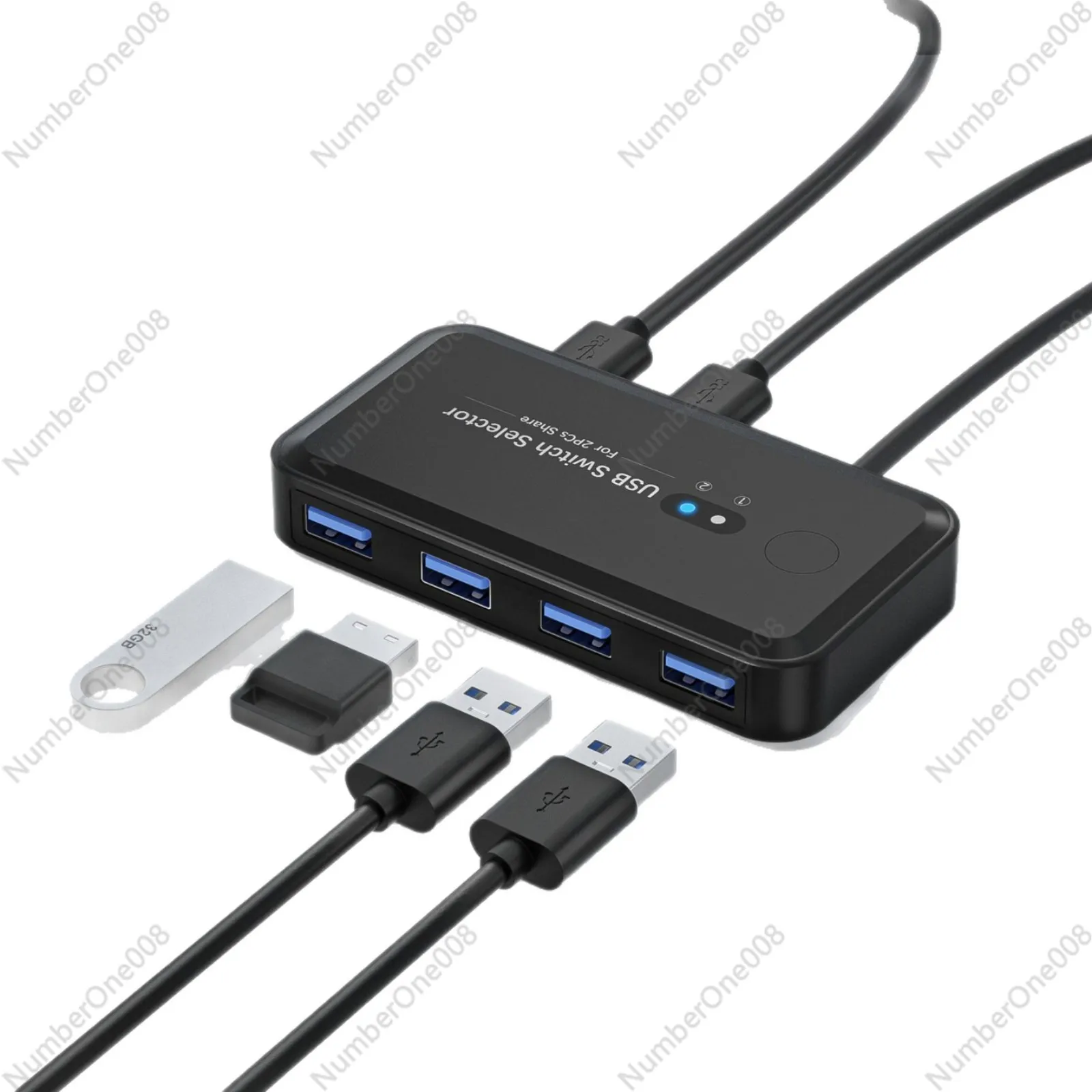 

Сплиттер USB 3.0 для совместного использования принтера, 2 входа, 4 выхода, для двух компьютеров, напрямую от производителя