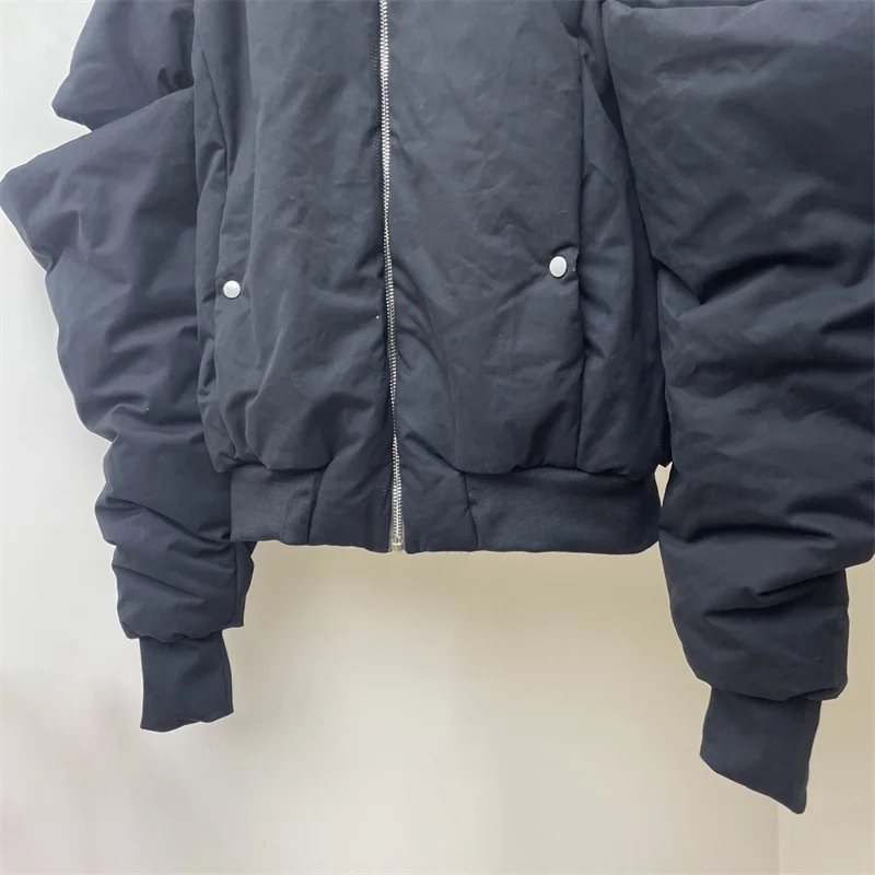 Women's winter jacket 2025 New Baseball collar motorcycle jacket spray bonded cotton filled warm thick coat cotton-padded jacket