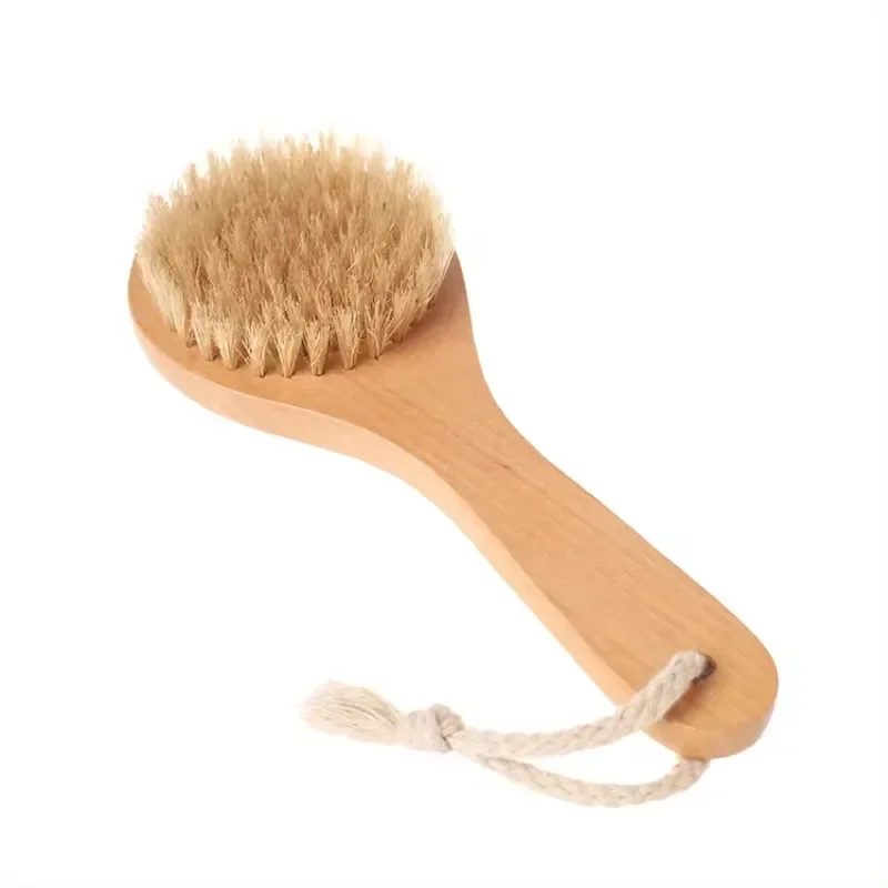 1pcs Exfoliating Brush Facial Cleansing Brush Bamboo Hair Facial Cleansing Massage Face Care Brush Deep Pore Cleansing