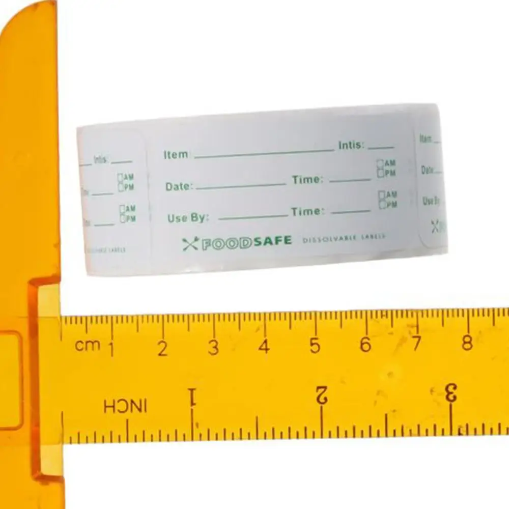 High-quality Freezer Labels Food Labels 500 Labels No Adhesive Residue Dissolves Food Label Stickers Dissolvable