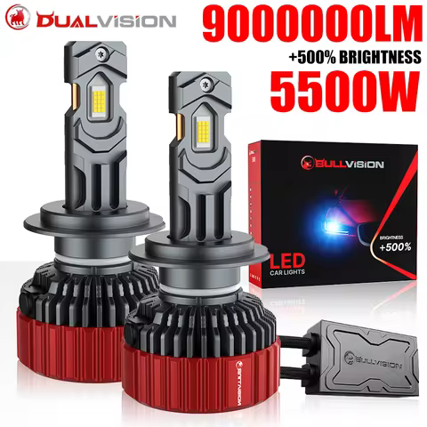 Bullvision G5 H7 LED 5500W 9000000LM Car Headlight Bulbs Canbus CSP H4 H11 H8 H9 H1 HB3 9005 9006 HB4 9012 HIR2 Fog Lights 6000K