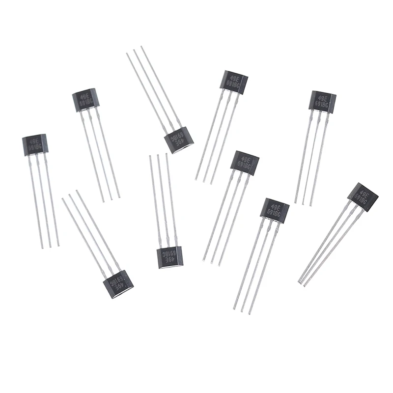 10pcs Hall Element 49E OH49E SS49E Linear Sensor Hall Sensor Electric Accessories