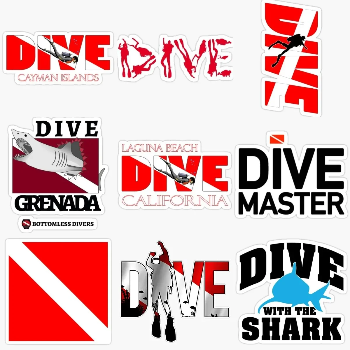 

Scuba Diver Flag PVC Waterproof for Covered Scratch Decorate Wall Room Car Window Glass Laptop Camper Fridge Customizable