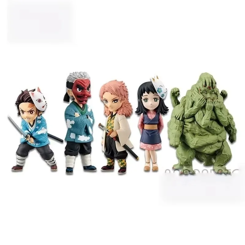 Figurka anime Hot Bandai Wcf Demon Slayer Vol.1 2 3 5 Series Scenery Tanjirou Zenitsu Fire Pillar Ornament Handmade Toy Gift