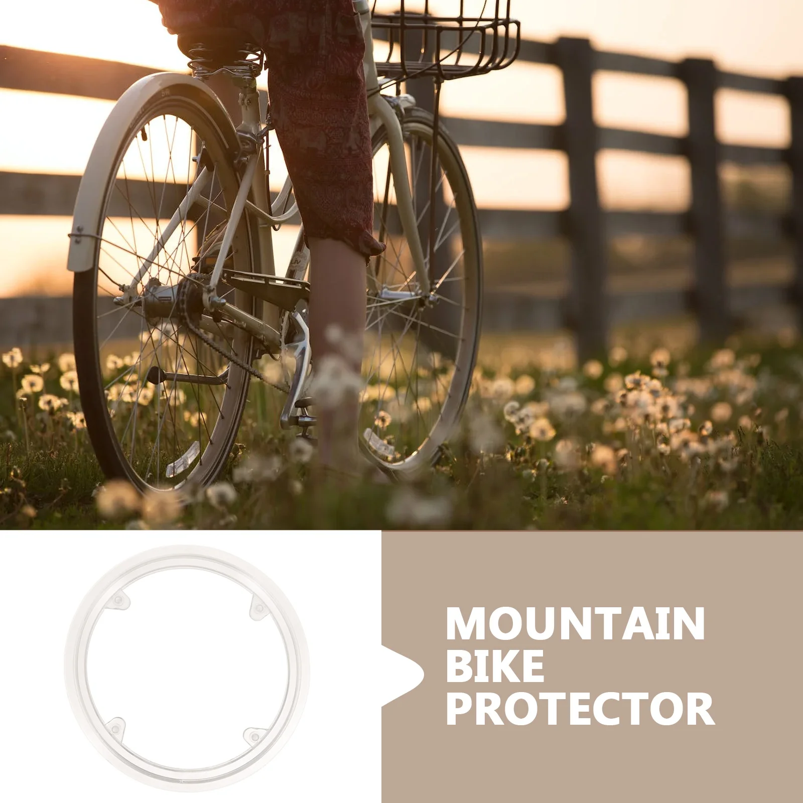 Bike Sprocket Guard Chainring Protector Upgraded Protection Peace Mind Modern Design Bike Chainring Guard