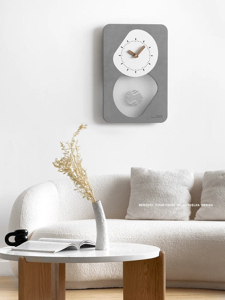 Clocks, Wall Clocks, Living Room, Large Size 2023, New Creative, Simple, Modern, Atmosphere, Network Red, Advanced Sense