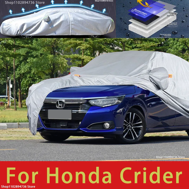 For Honda Crider Outdoor Protection Full Car Covers Snow Cover Sunshade Waterproof Dustproof Exterior Car accessories