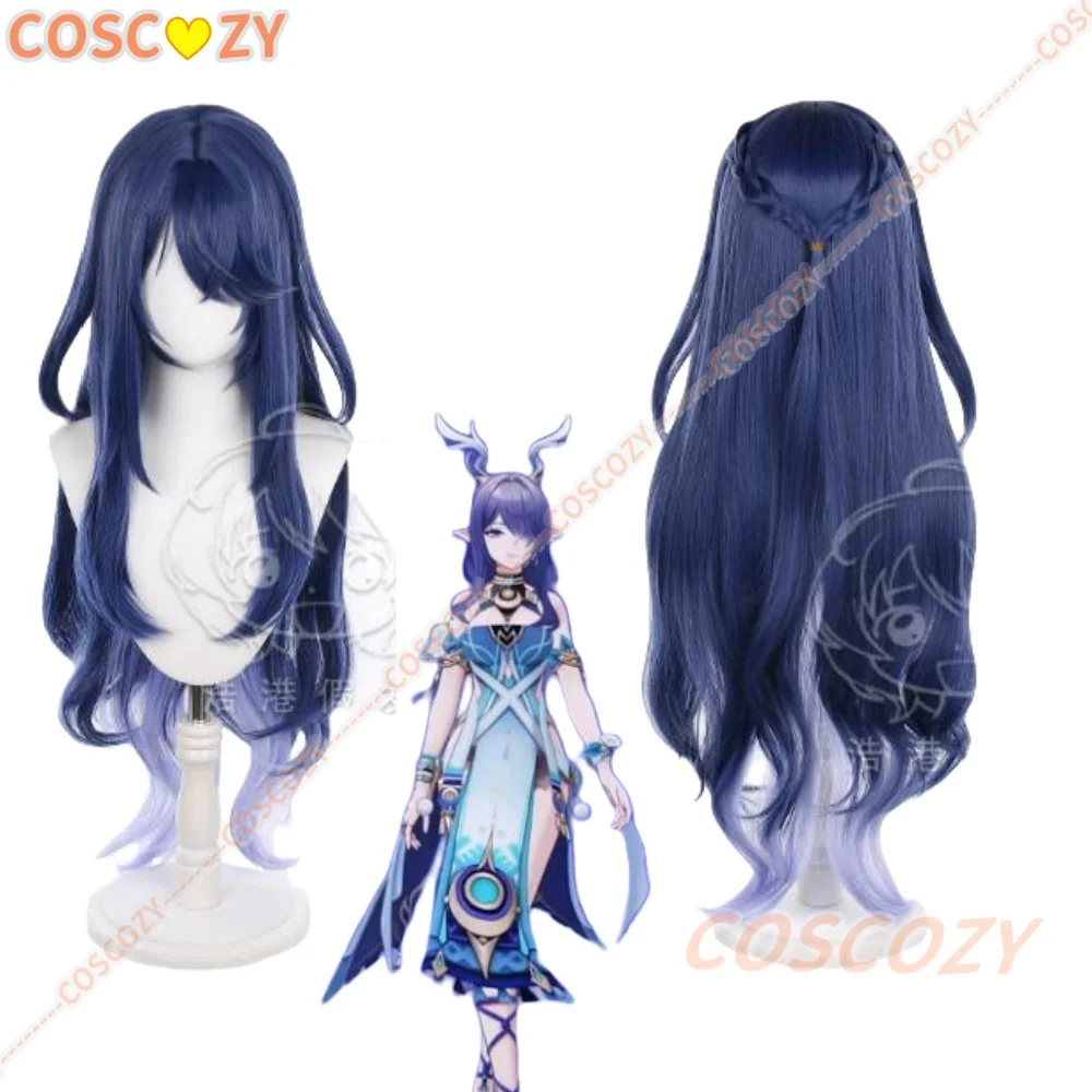 

Genshin Impact Lauma Cosplay Wig Frostmoon Scions Halloween Party Wig Props for Women Girls