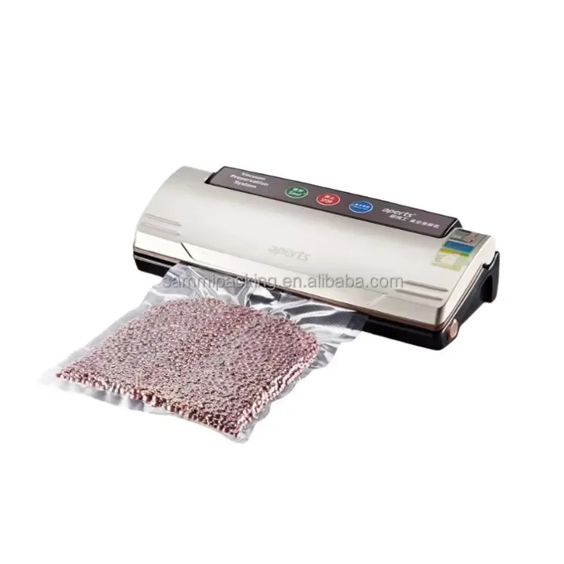Stainless Steel Semi Automatic Vacuum Sealer Commercial Electric Food Preservation Packaging Machine for Fresh Keeping New