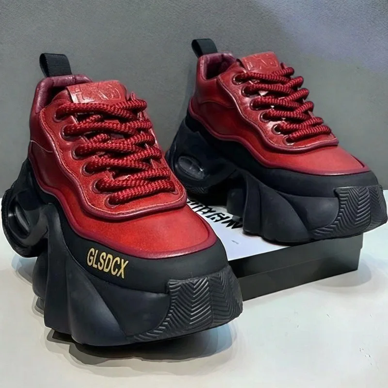 2026 New Height-Increasing Forrest Gump Style Men's Shoes Casual Dad Shoes Kitchen Non-Slip Sneakers
