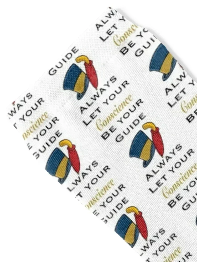 Always Let Your Conscience Be Your Guide Socks floral hiphop summer hockey Socks For Men Women's