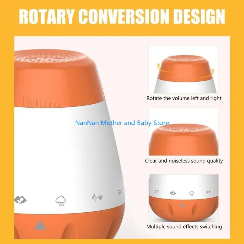 طفل الضوضاء البيضاء آلة الصوت النوم الصوت الموسيقى لعبة مهدئة الرضع النوم المساعد العلاج مولد الصوت للطفل الصغير #4