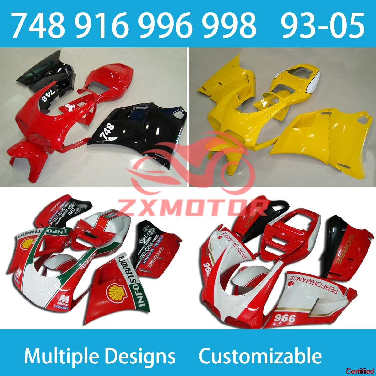 Fit For Ducati 748 916 996 93 94 95 96 97 98 99 00 01 02 03 04 05 Fairng Kit 1993 1994-2005 Motorcycle Customizable Fairing Kit