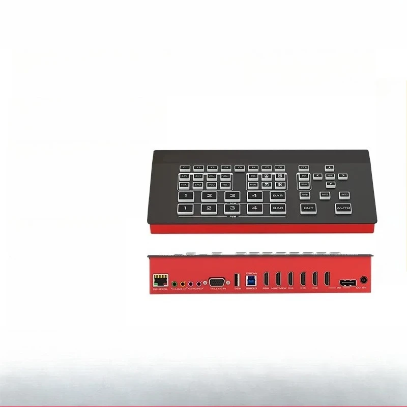 4 channel HDMI + 1 channel DP high-resolution video TikTok multi-camera live broadcast switcher