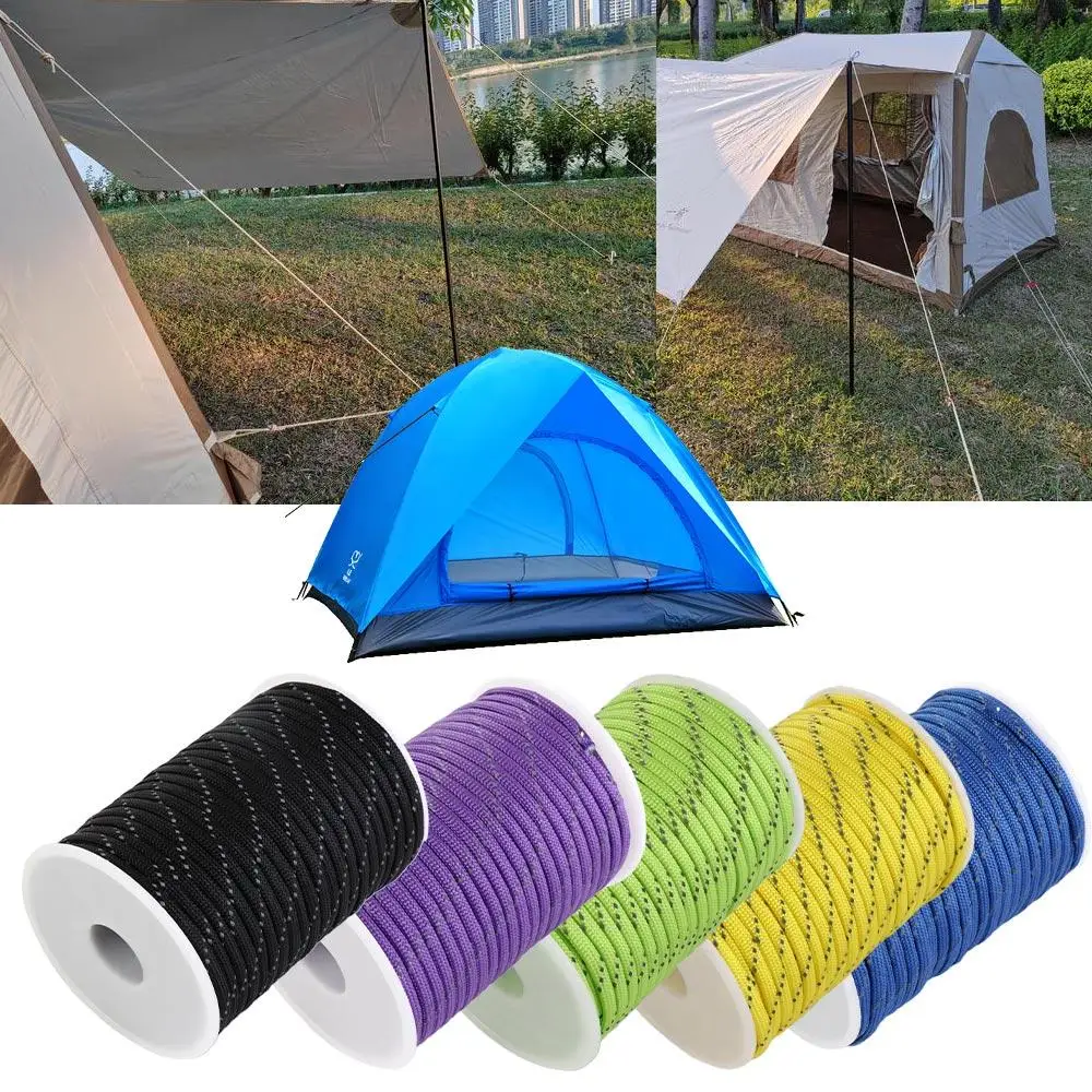 

Lanyard Hiking Tent Lanyard Strap Tent Wind Rope Camping Reflective Tent Rope Umbrella Rope Reflective Paracord Parachute Line