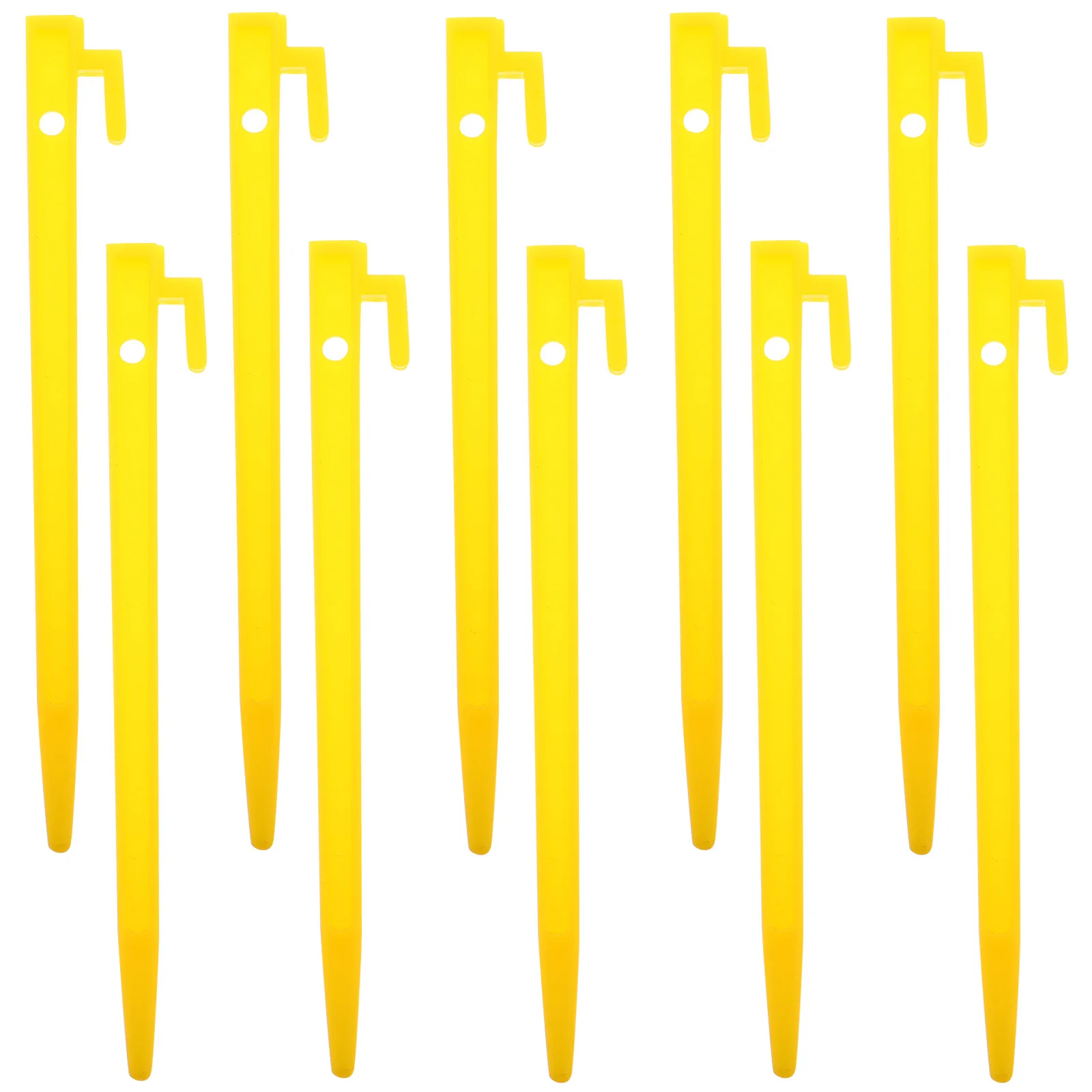 

10Pcs Rv Tent Stakes Plastic Lightweight Durable Anti Slip for Outdoor Camping Beach Canopy Lawn Anchors Camping Gear