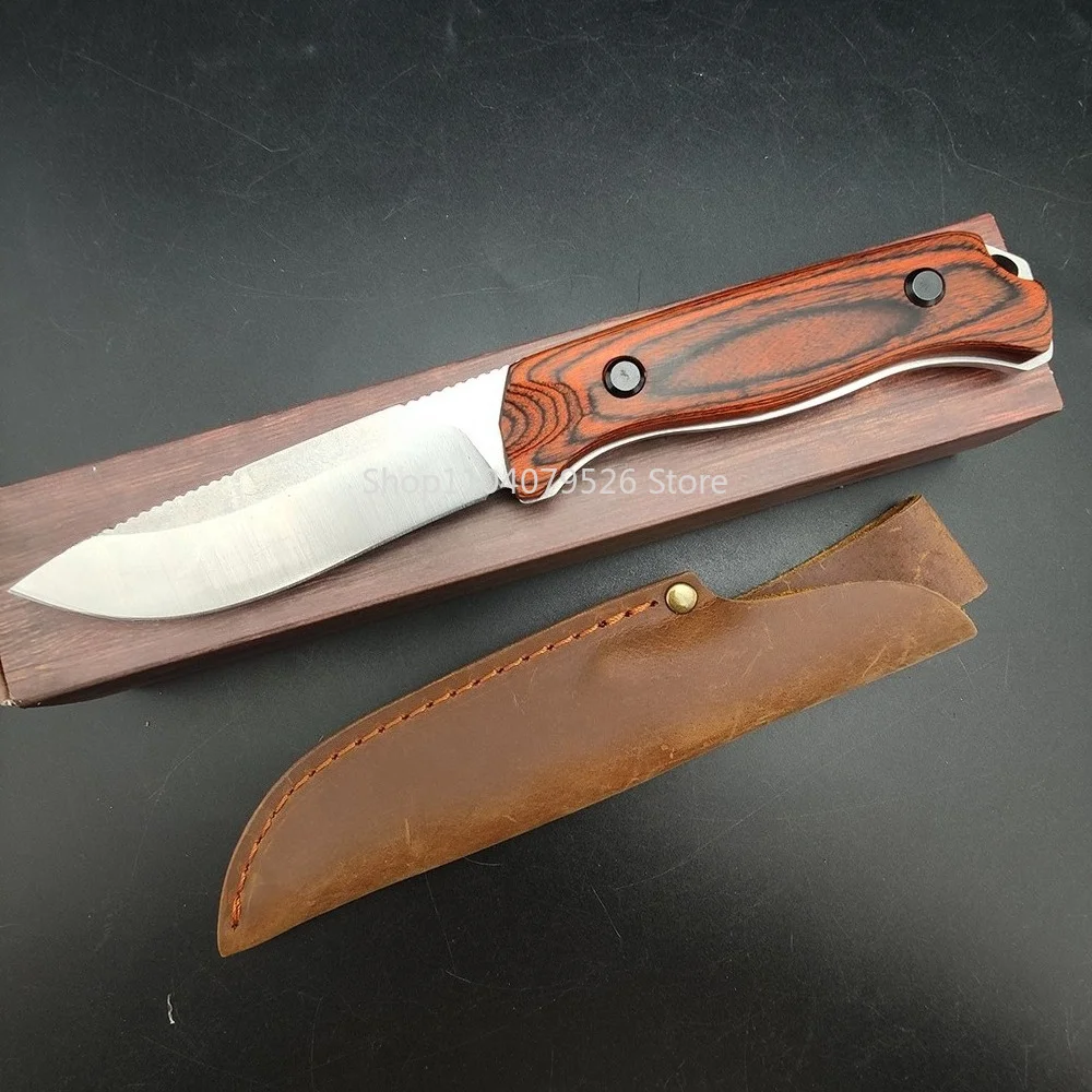 BM 15002 Saddle Mountain Skinner EDC Fixed Knife Jungle Adventure Outdoor Camping BBQ Backpacking Climbing Portable Cutting Gear