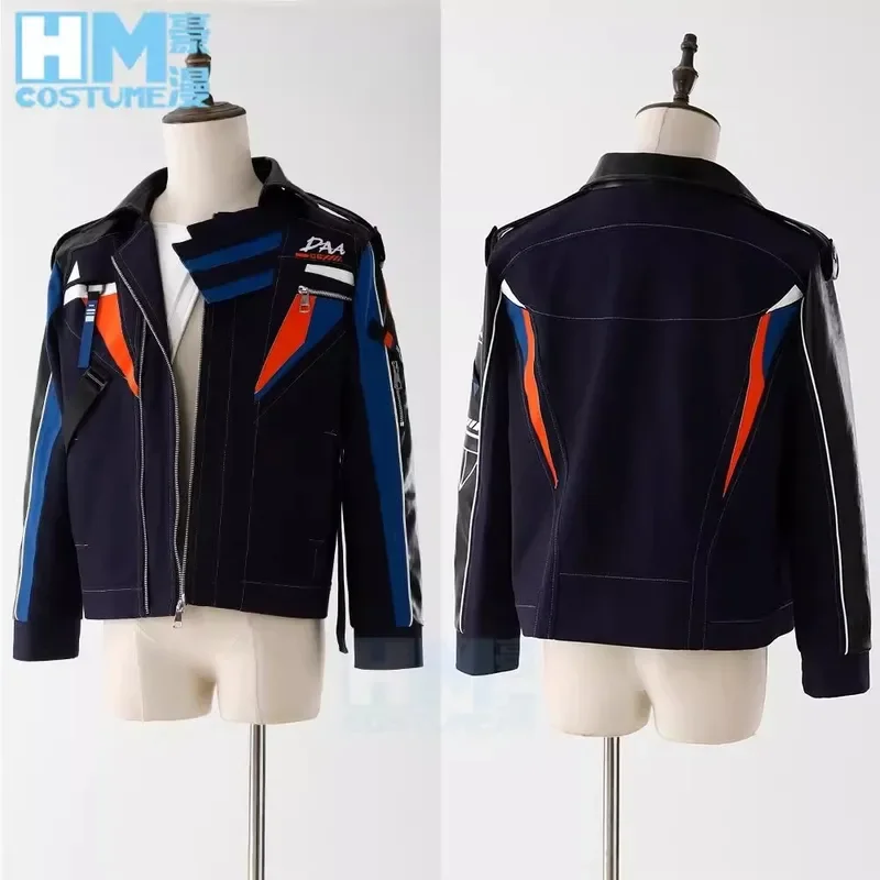 FC6Anime Miłość i Deepspace Caleb przebranie na karnawał peruka latająca kurtka czarne krótkie włosy impreza z okazji Halloween dla kobiet mężczyzn karnawał @ FC8!