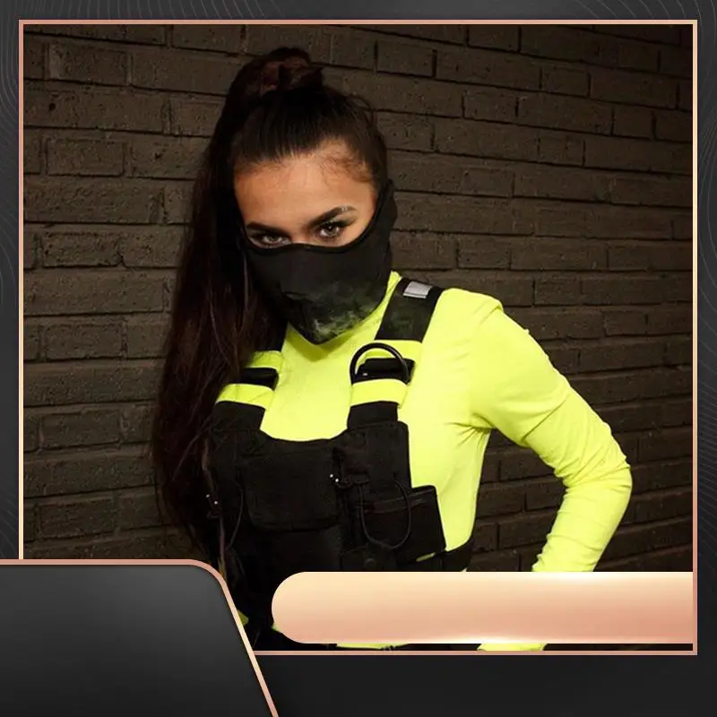 

Двойная нагрудная сумка для рации, светоотражающая нагрудная сумка-держатель, жилет, установка для рации, передняя сумка, чехол