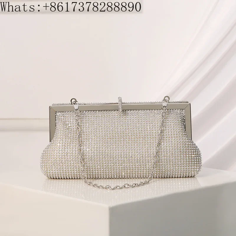 New stock banquet bag with diamond inlaid handbag for banquet dress versatile rhinestone handbag crossbody bag