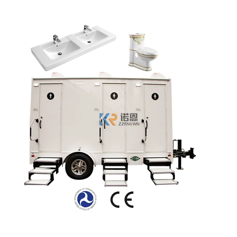 Mobile Portable Restroom Toilet Restroom Trailers Portable Toilet Public Toilet Container WC Plastic