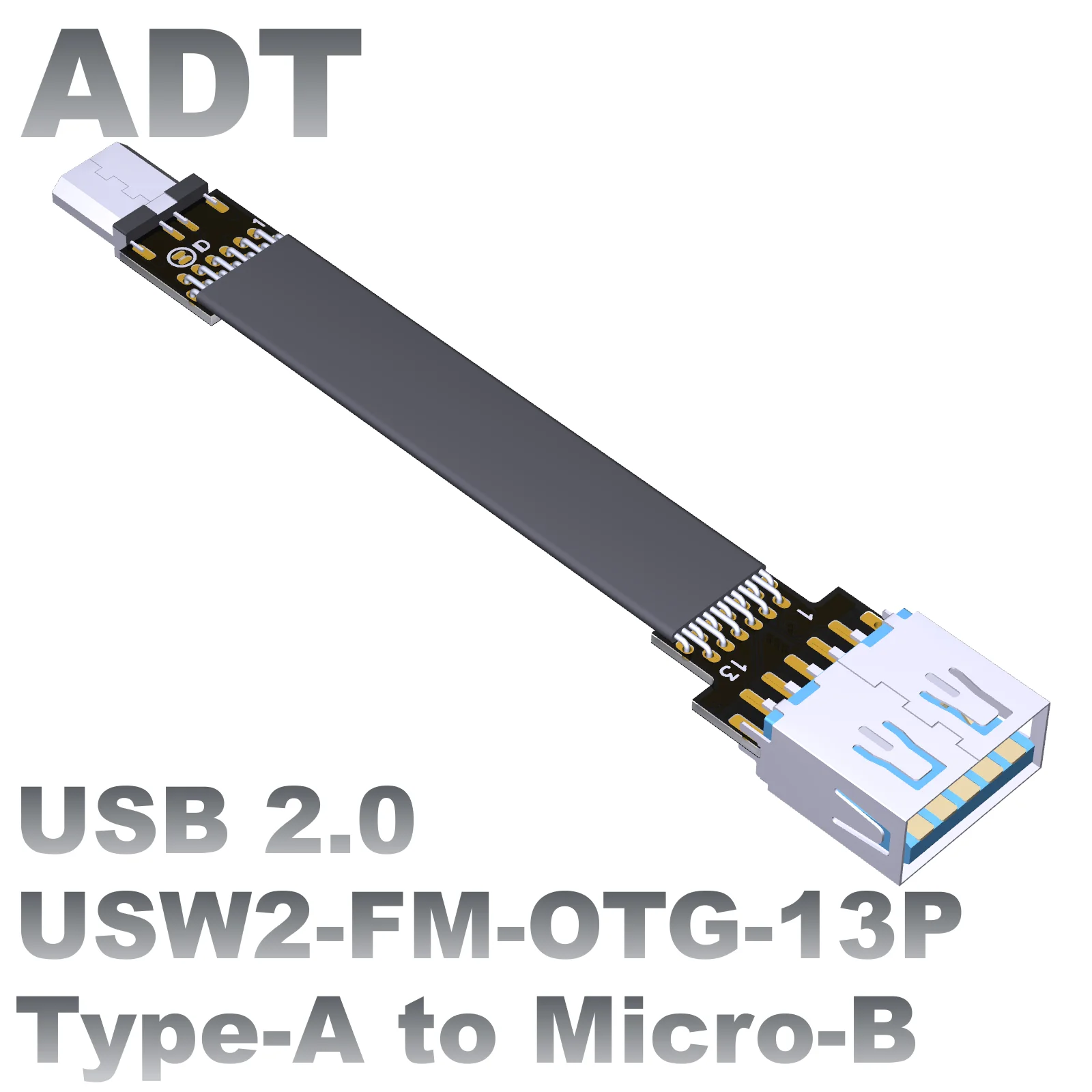 

Micro USB 2.0 5Pin OTG 90 Degree Up & Down & Left & Right Angled Male to Female OTG Cable Connector Adapter plug Connector