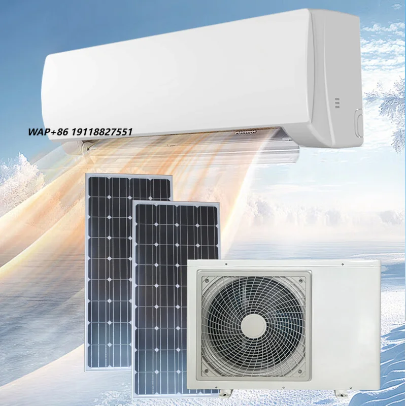 18000 BTU All-DC Off-Grid Solar Air Conditioner R32 Outdoor Use Car-Cooling/Heating Variable Frequency Energy Efficient Class