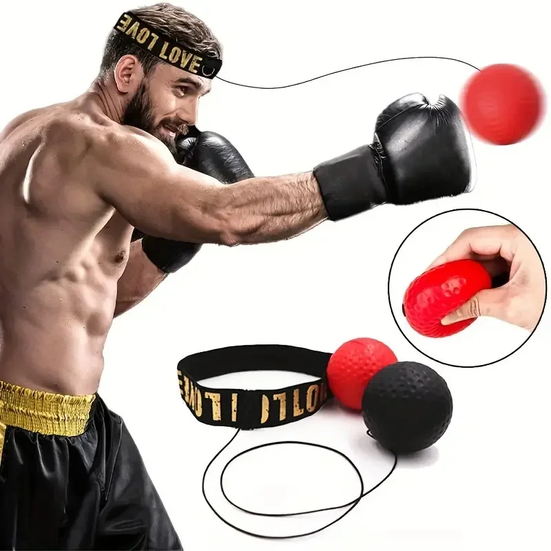 

Boxing Punching Balls Head-mounted PU Speed Ball MMA Muay thai Training Hand Eye Reaction Home Sandbag Fitness Boxing Equipment