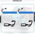 2Pcs with USB cable