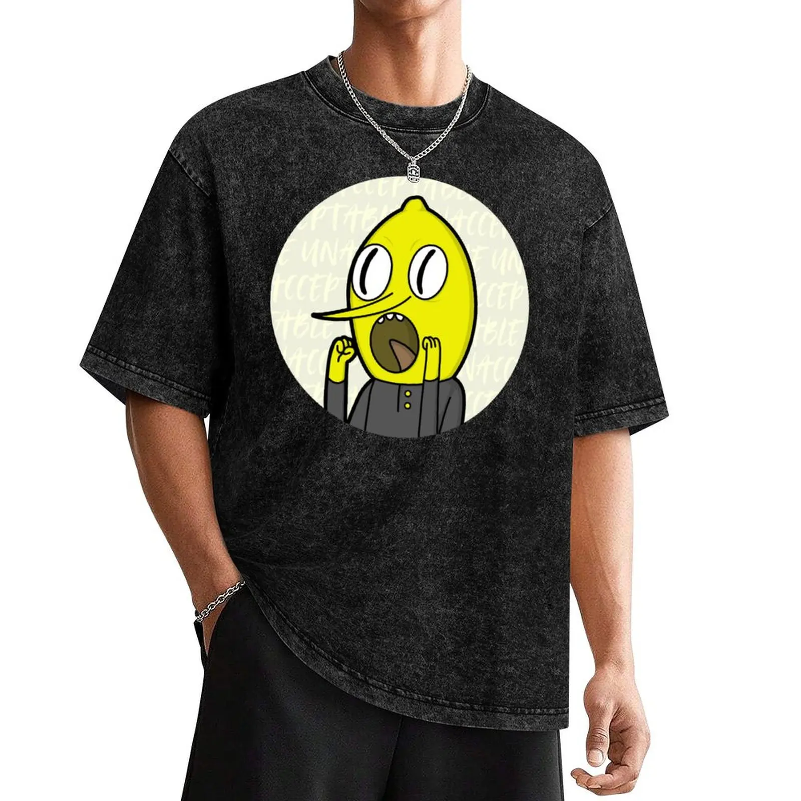 UNACCEPTABLE by Lemongrab T-Shirt blanks for a boy vintage graphic tee mens t shirts pack