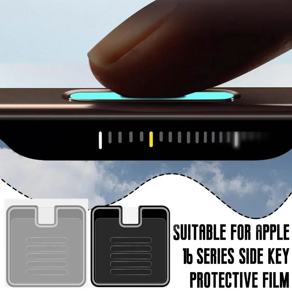 1/2/3PCS Camera Button Sticker For IPhone 16 Series Anti-scratch Clear HD Side Hydrogel Protection Film Accessories C3S4