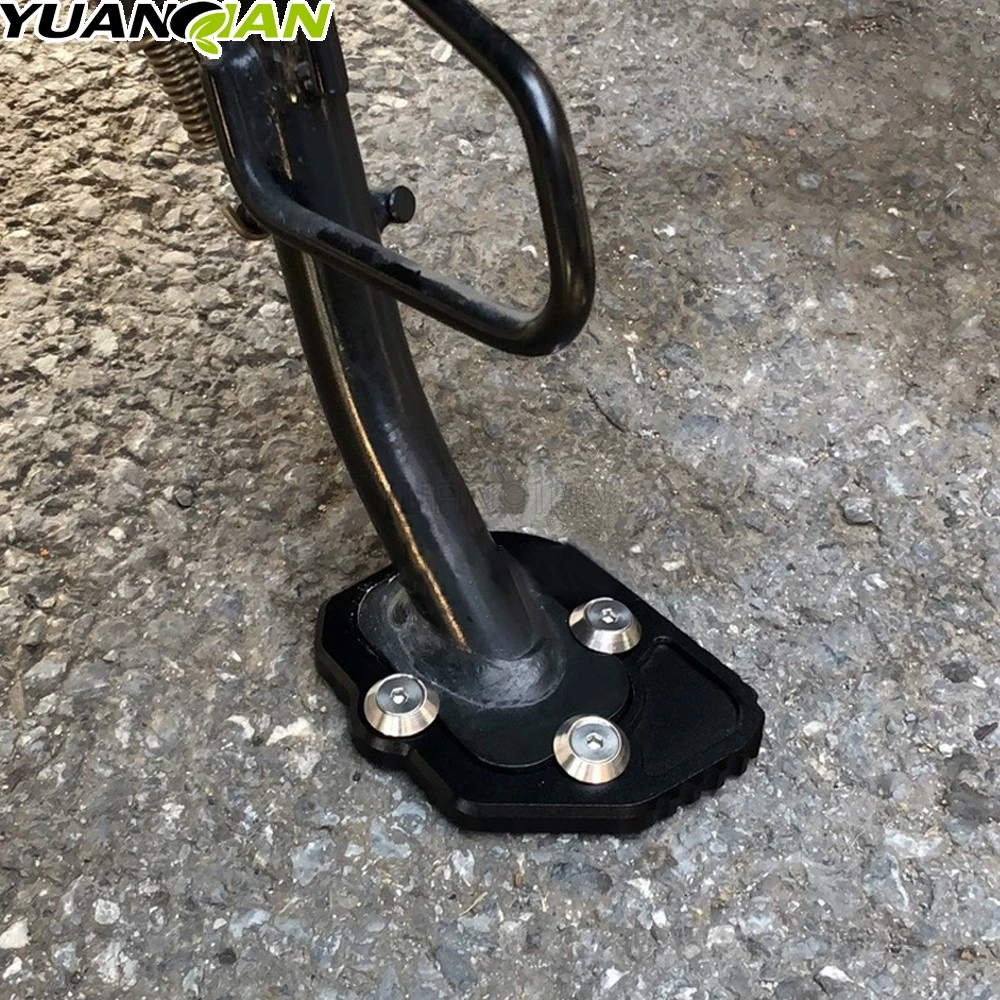 

Motorcycle Kickstand Pad Anti-skid Enlarger Base Support Extension Enlarger Scooter Moped Foot Pad For Yamaha YZF R1 2009-2014