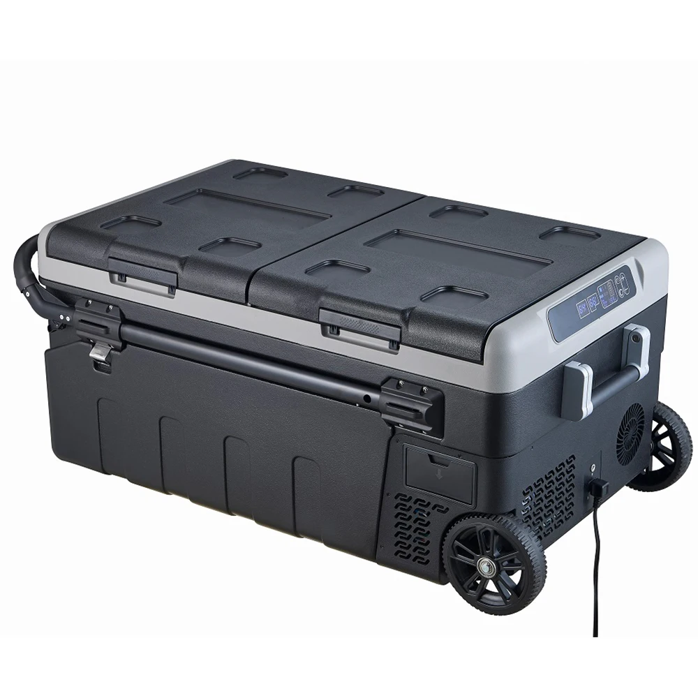 12V 24V Fridges 75/95L Camping Compressor Car Fridge Freezer Portable Refrigerator
