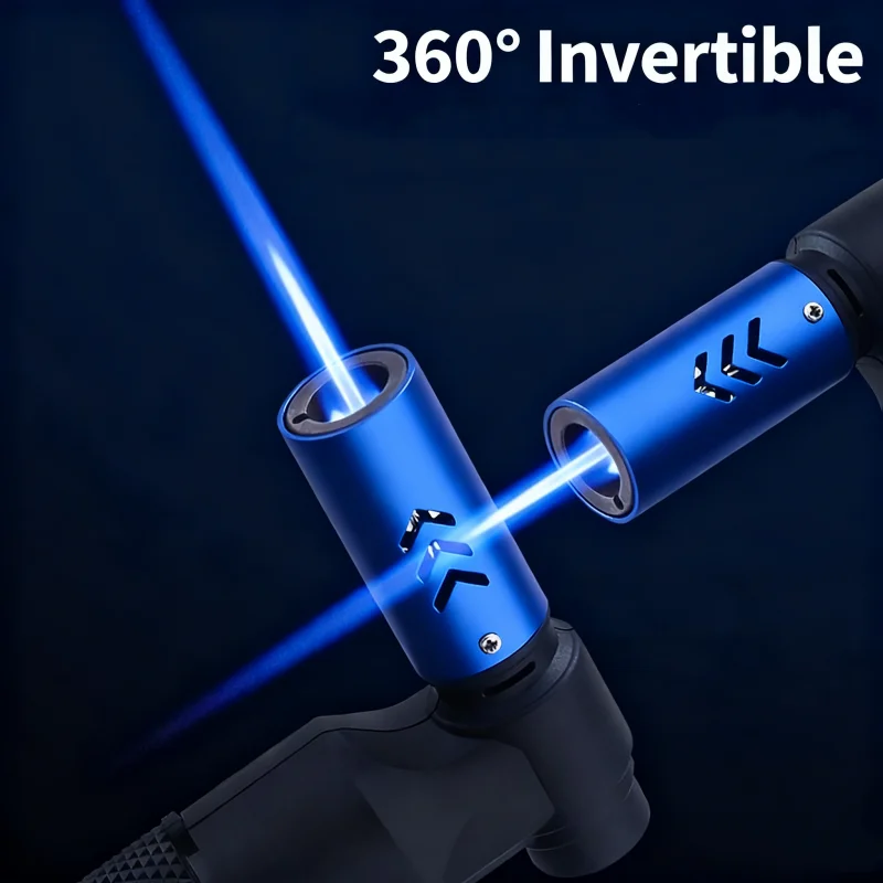 

HONEST Jet Butane Lighter Windproof Metal Cigar BBQ Kitchen Outdoor Welding Cigarette Lighter for Men