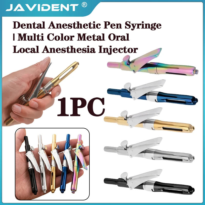 1Pc Dental Anesthetic Syringe Coated Stainless Steel Intraligamental Syringe Dental Instrument Temperature Sterilization
