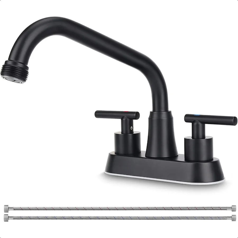 

Utility Laundry Sink FaucetLaundry Tub Faucet with 3 4" NPT Threaded End and 2 Lever Handles